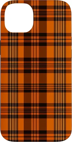 Vista 14 de iPhone 13 Pro Fall Plaid Halloween Naranja y Negro Acción de Gracias Otoño Case