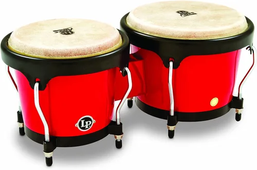 Vista 7 de Latin Percussion LPA601F-BK LP Aspire Bongos de fibra de vidrio - Negro/Negro