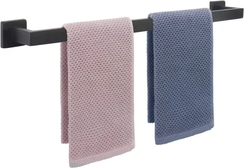 Vista 31 de NearMoon Barra para Toallas, Accesorios de Baño de Acero Inoxidable Cuadrado Engrosado Premium, Estante para Toallas de Ducha para Baño, Soporte