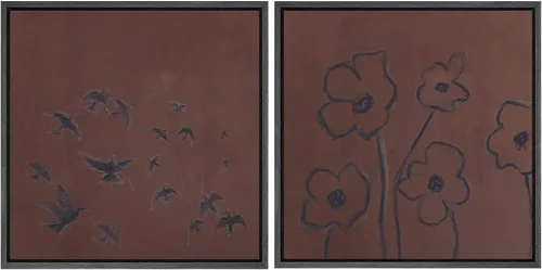 Vista 45 de SIGNFORD Impresión en Lienzo Enmarcado Arte de Pared Art Nouveau Lago de Cisnes Elegantes Ilustraciones de Aves Acuáticas Moderno Boho Naturaleza