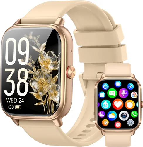 Vista 12 de Reloj Inteligente para Hombres y Mujeres, Rastreador de Fitness (Contestar/Hacer Llamadas), Batería de 1000 mAh, Más de 120 Modos Deportivos
