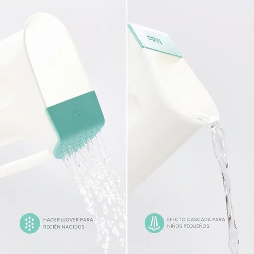 Vista 4 de Frida Baby Kit de baño 4 en 1 Grow-with-Me y Control The Flow Rinser Cup Bath Time