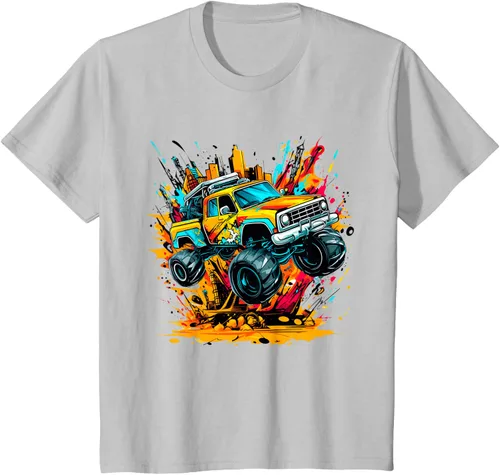 Vista 32 de Monster Trucks Are My Jam - Camiseta Monster Truck, Negro