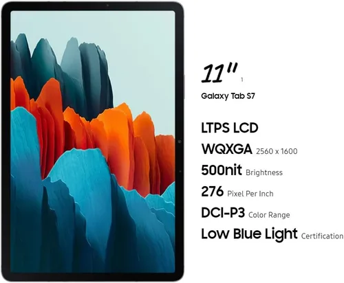 Vista 4 de Samsung Galaxy Tab S7 de 11 pulgadas, 128GB, con S-Pen - Negro místico (renovado)