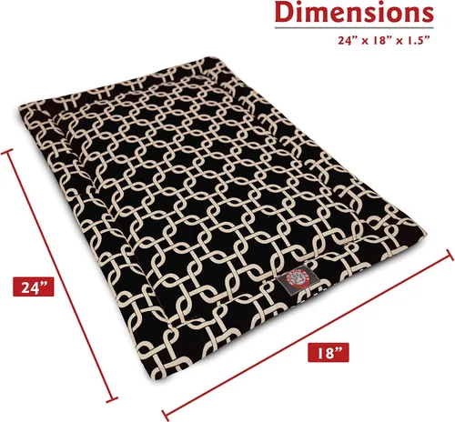 Vista 2 de Majestic Pet Products - Tapete para cama de perro con eslabones de 24 pulgadas, color negro
