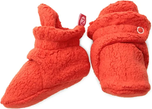 Vista 17 de Zutano Botines unisex peludos para bebé con agarraderas, forro de algodón orgánico, artículos imprescindibles para el registro de bebé 2-Peludo Rosa