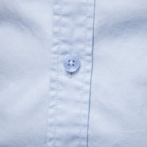 Vista 5 de Camisas de vestir de manga larga con botones sólidos para hombre
