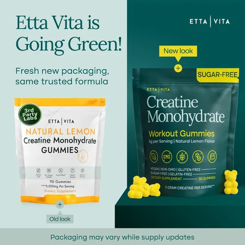 Vista 9 de Gomitas de monohidrato de creatina sin azúcar, 5 gramos por porción, potentes gomitas de creatina para hombres y mujeres, suplemento para apoyo