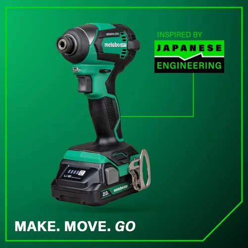 Vista 13 de Metabo HPT 18V Cordless Brushless, Impact Driver Kit, WH18DEX