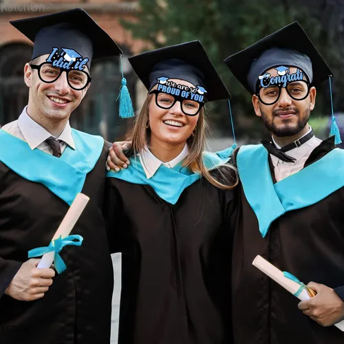Vista 2 de KatchOn, Gafas de graduación azules 2026 – Paquete de 12 Gafas de graduación azules para decoraciones de graduación 2026 Clase de 2026