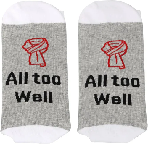 Vista 2 de TOBGBE 2 pares de calcetines para amantes de la música, letras de canciones, regalos con nombre de ablum, calcetines inspirados en canciones