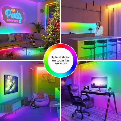 Vista 4 de WS2811 RGB - Cuerda de luz de neón direccionable de 16.4 pies