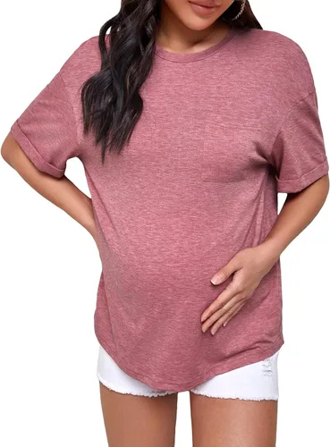 Vista 5 de Verdusa Camiseta holgada de manga corta con hombros caídos para mujer