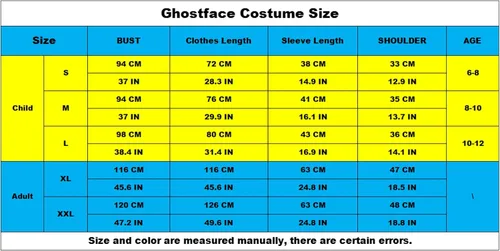 Vista 7 de Leajap Disfraz de fantasma de Halloween con máscara de grito fiesta de fantasma aterrador cosplay para adultos y niños
