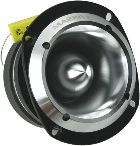 Vista 6 de Massive Audio MT1V2 - Tweeter Power Bullet de 3.5 pulgadas 4 ohmios, 60 W RMS Titanium Dome Super Tweeter, alta salida Pro Audio Highs, carcasa