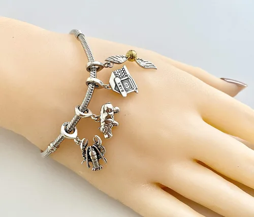 Vista 3 de Langosta Ocean Sea Animal 925 erling Plata Colgante Charm Bead Para Pandora Y Similar Charm Pulseras o Collares, Plata esterlina