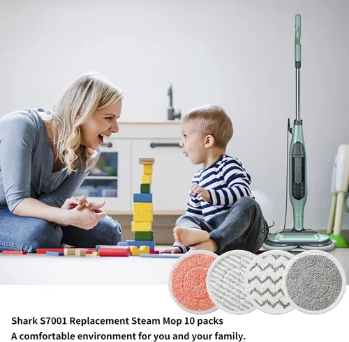 Vista 8 de Eifrthe Actualización S7001 - Mopa de vapor de repuesto, 10 paquetes compatibles con Shark S7000 S7000AMZ S7001 S7001TGT S7000 S7201 S7005 S7020