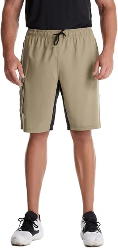 Vista 5 de Mr.Stream Pantalones cortos de carga elásticos con múltiples bolsillos y secado rápido para hombre