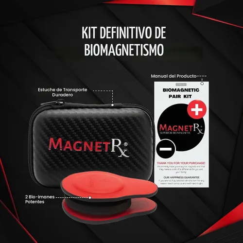 Vista 3 de Kit de Imanes Biomagnéticos MagnetRX® – Imanes terapéuticos de neodimio para biomagnetismo – Dr Goiz Imanes para Par Biomagnético – Imanes