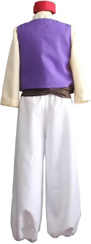 Vista 7 de Ainiel Disfraz de príncipe árabe para hombre (talla L), color blanco