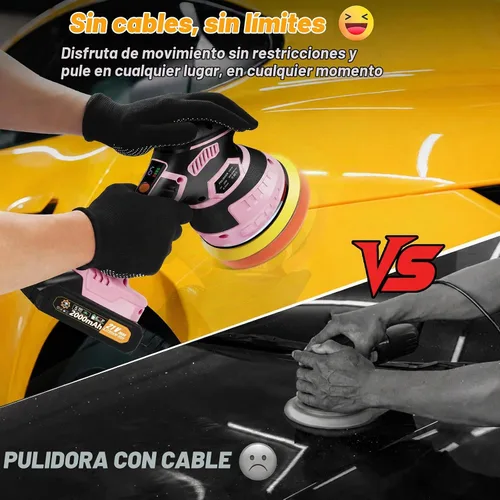 Vista 2 de Kit de pulidor inalámbrico del amortiguador del coche, pulidor DA Rosa