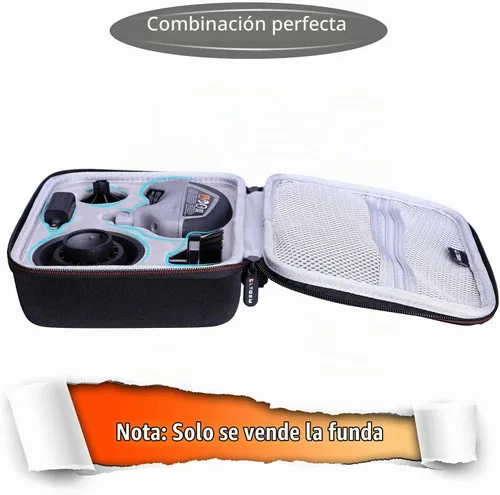 Vista 3 de LTGEM - Funda rígida de EVA compatible con herramienta de limpieza Dremel Versa, cepillo de lechada, exfoliante de ducha de baño, limpiador