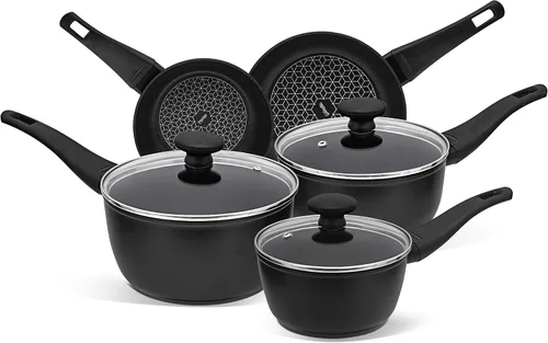 Vista 8 de PRESTIGE Thermo Smart Induction - Juego de 3 cacerolas antiadherentes con tapas