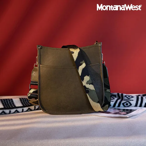 Vista 6 de Montana West Bolsos cruzados para mujer, diseño de moda, con correa ajustable para guitarra