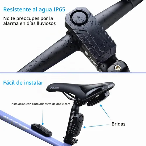 Vista 4 de USUPERINK - Alarmas de bicicleta para bicicletas eléctricas, 2 unidades de SF22R-2PK
