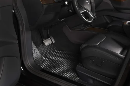 Vista 2 de TOUGHPRO Juego de accesorios de alfombrillas (primera fila + 2ª fila) para Honda Fit All Weather Heavy Duty (fabricado en Estados Unidos), goma