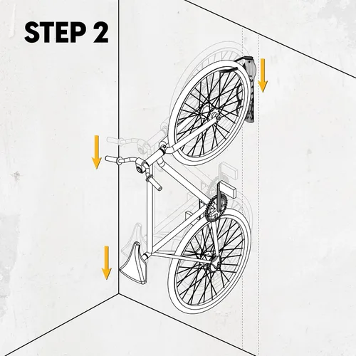Vista 6 de BikeHand - Soporte de pared para bicicleta, soporte vertical resistente para montaje en pared, para almacenamiento interior de cobertizo de garaje