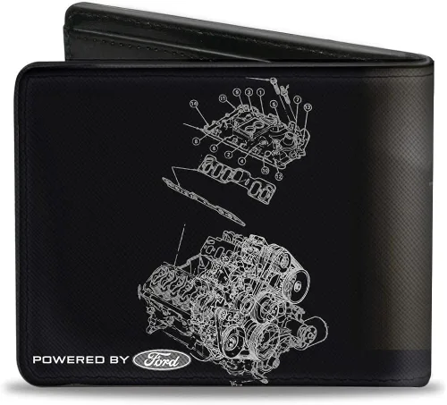 Vista 2 de Billetera bifold Mustang con hebilla