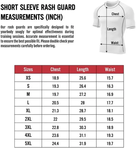 Vista 6 de Viking Tatoo - Camisas de compresión de manga corta para hombres BJJ MMA Grappling Base Layer