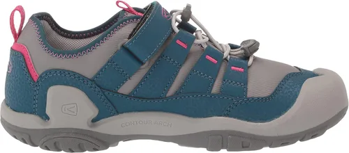 Vista 6 de KEEN Tenis cómodos unisex para niños, Steel GreySafety Orange