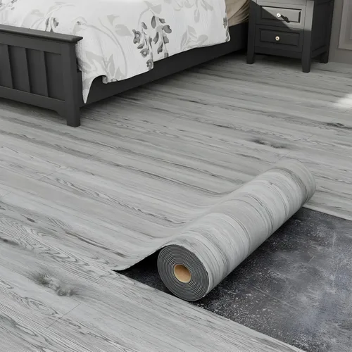 Vista 14 de Oxdigi Rollo de Suelo de Vinilo Despegar y Pegar 23"x 118"/19 Pies Cuadrados, Baldosas de Suelo de Vinilo Autoadhesivo Engrosado Estilo Tablones