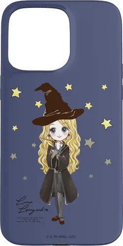 Vista 31 de Funda para iPhone 16 Harry Potter Luna Lovegood con cita y estrellas