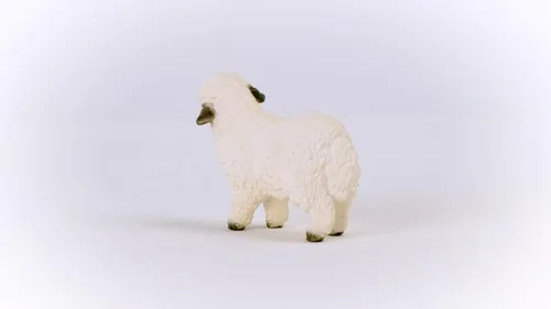 Vista 6 de Schleich Farm World - Valais - Juguete de oveja de nariz negra - Juguetes realistas de animales de granja para niños a partir de 3 años