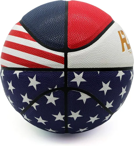 Vista 3 de Premium Rubber/Leather Basketball - Kids & Youth, Size 3/4/5/6/7