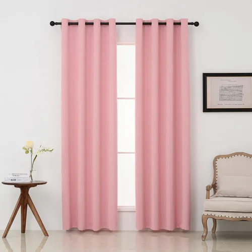 Vista 64 de Pickluc - Paneles de cortinas opacas con ojales, cortinas para bloquear la luz para el dormitorio, aisladas térmicamente, reducción de ruido