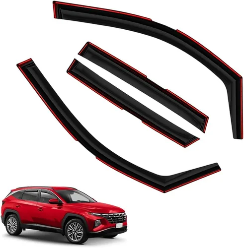 Vista 21 de Viseras de ventana en canal, protectores de lluvia compatibles con Mazda CX-5 2017-2025 (2017-2025) - Deflectores de ventilación de policarbonato