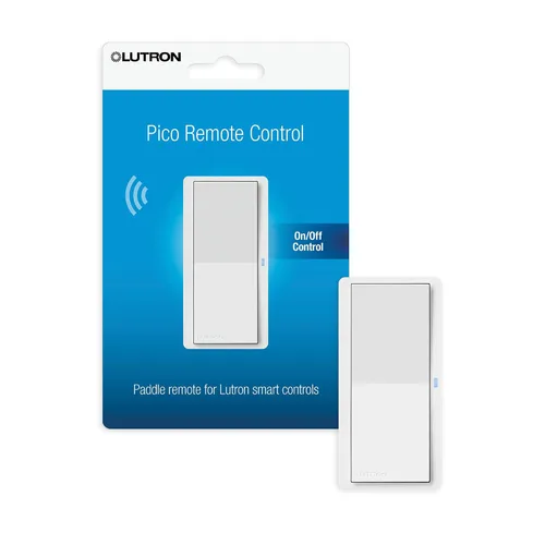Vista 12 de Lutron Pico Mando de paleta para control de encendido/apagado de interruptores/reguladores inteligentes Caseta, PJ2-P2B-GBL, negro