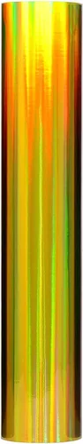 Vista 5 de DECO65 Vinilo adhesivo holográfico cromado dorado para manualidades (6 pies x 1 pie)