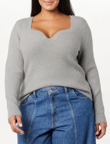 Vista 5 de The Drop Suéter Preston acanalado Sweetheart para mujer