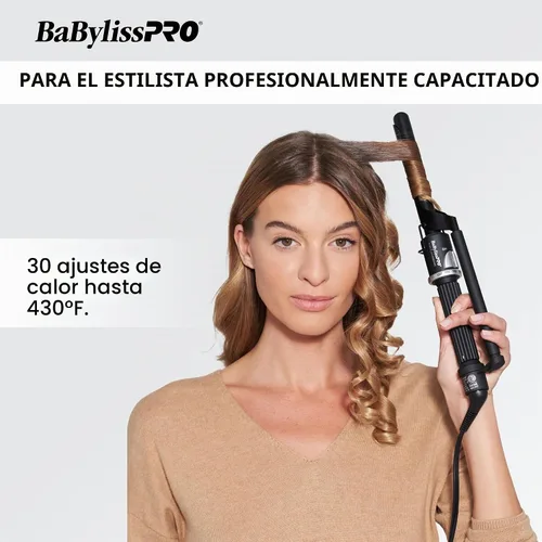 Vista 2 de BaBylissPRO Curling Iron Porcelain Ceramic Marcel Hair Curler for Smooth & Stylish Waves