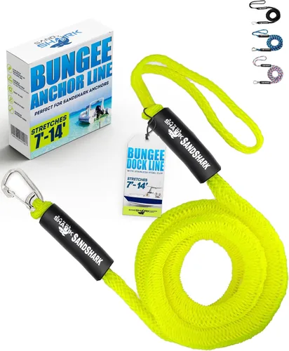 Vista 13 de SandShark Línea de muelle elástico de anclaje de alta calidad. Accesorios de barco Línea de anclaje que absorbe los golpes en anclajes y muelles