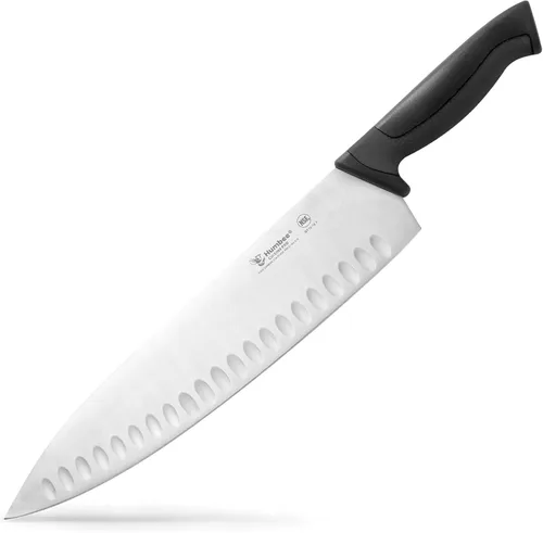 Vista 14 de Cuchillo de chef certificado NSF de 8 pulgadas, cuchillo de cocina de acero inoxidable de alto carbono con mango ergonómico codificado por