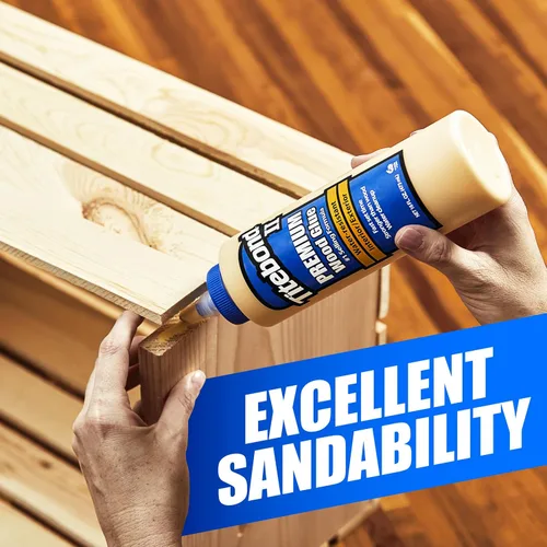 Vista 5 de Titebond II Premuim - Pegamento para madera color crema, 16 oz.
