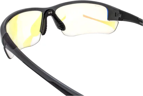 Vista 6 de Global Vision Hercules 7 24 - Gafas de sol fotocromáticas de seguridad para motocicleta, montura negra, lente de espejo azul, certificado ANSI Z87.1
