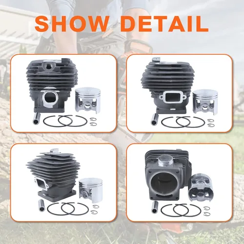 Vista 5 de Kit de pistón de cilindro de 2.047 in para motosierra Stihl Ms461 1128 020 1250, 11280201250