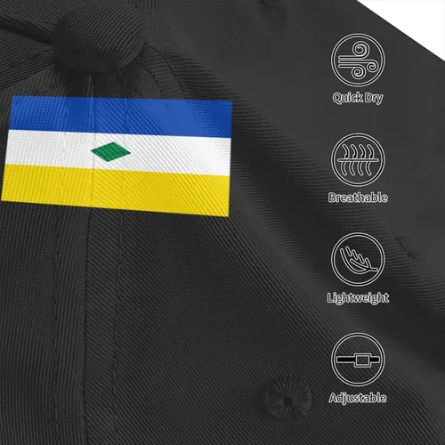 Vista 5 de Gorra de béisbol con la bandera de Muzo (Boyacá) para hombres y mujeres, ajustable, para papá, gorra de camionero casual para exteriores